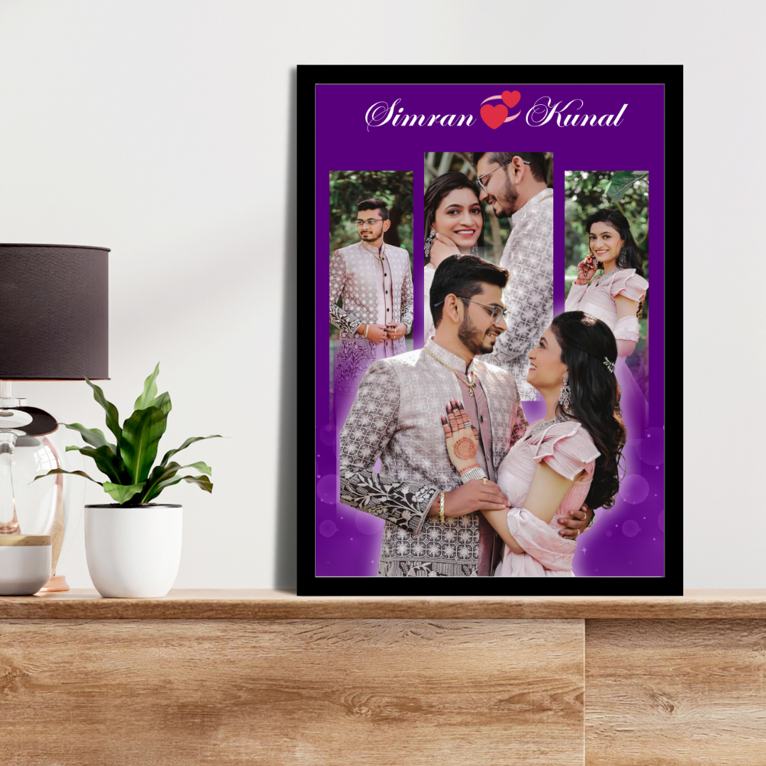 Lovely Photo Frame Artwork Couple A4